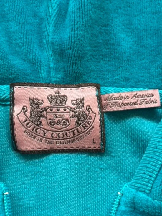Y2K Juicy Couture Velour Zip Hoodie - Picture 4 of 7